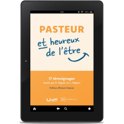 Première de couverture du livre au format ePub « Pasteur et heureux de l'être » Collectif publié aux Éditions Clé