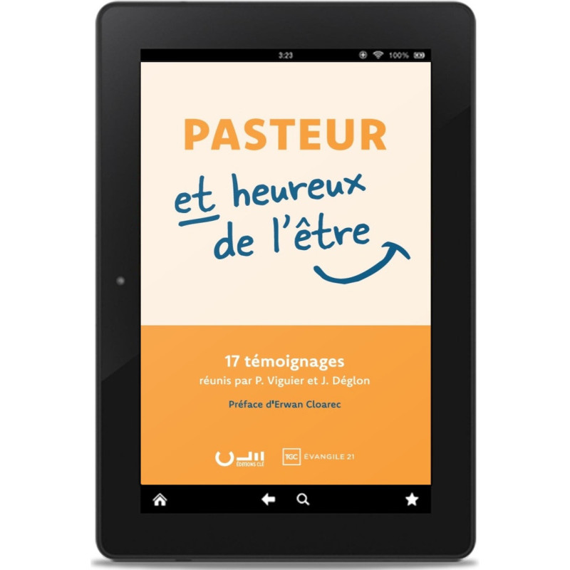 Première de couverture du livre au format ePub « Pasteur et heureux de l'être » Collectif publié aux Éditions Clé