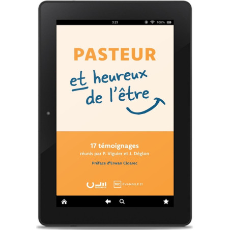 Première de couverture du livre au format ePub « Pasteur et heureux de l'être » Collectif publié aux Éditions Clé