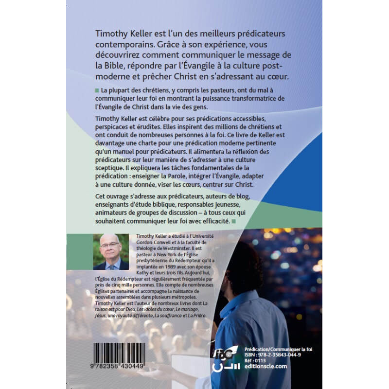 La prédication Timothy Keller Livre des Éditions Clé