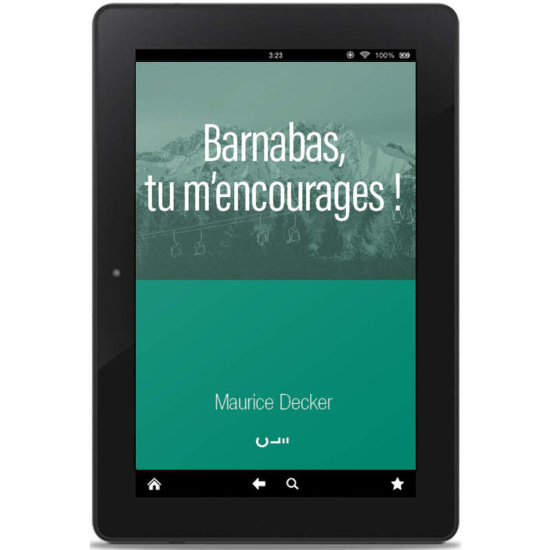 Barnabas, tu m'encourages ! (format ePub)